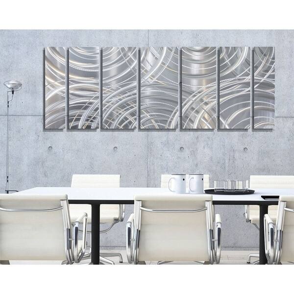 Shop Statements2000 Large Metal Wall Art Modern Abstract Silver