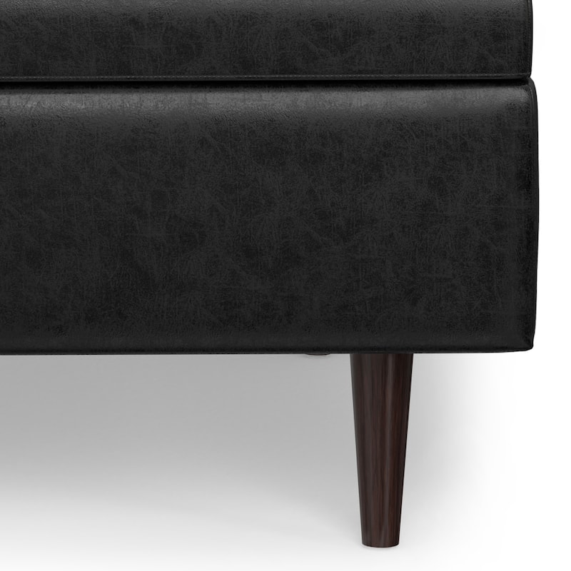 WYNDENHALL Blanchette Mid Century Modern Storage Ottoman