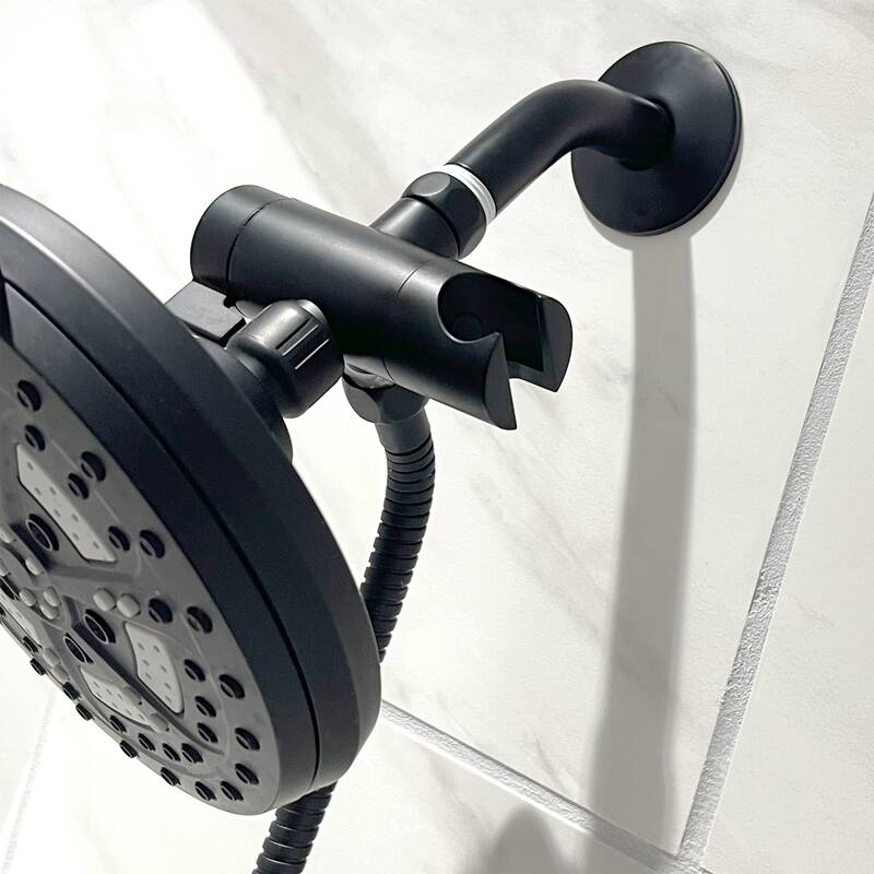 Design House 841536-MB 3-Way Shower Diverter and 70-Inch Hose for Handheld Showerhead - Matte Black