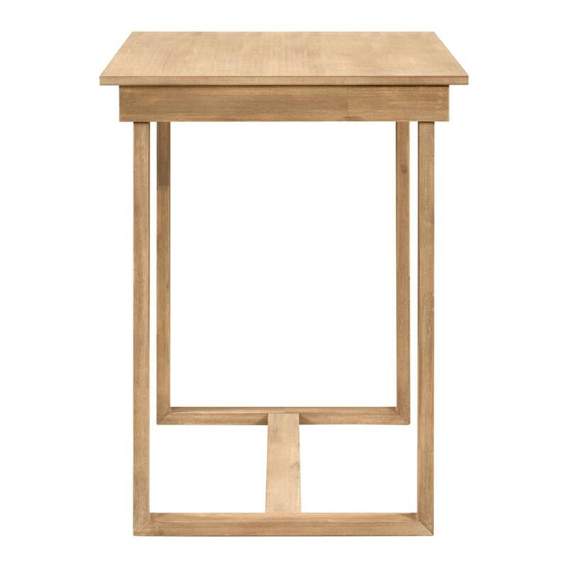 Counter Height 5-Piece Dining Table Set with Rectangular Dining Table and 4 Dining Chairs for Small Space Restaurant Bistro