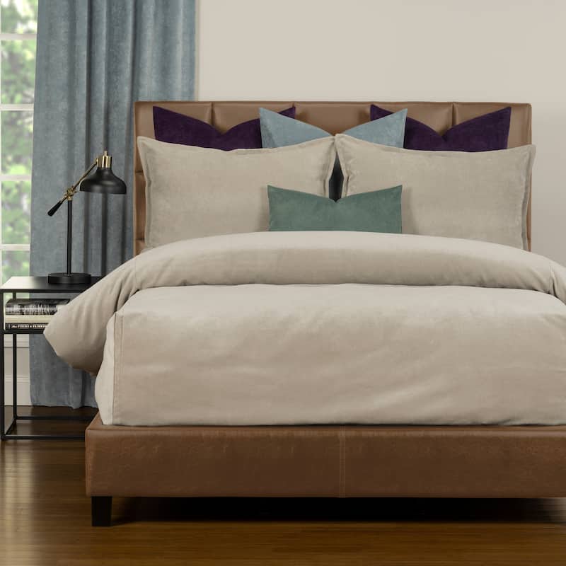 Mixology Padma 7 Piece Bedcap Comforter Set - Harbor Grey - Full