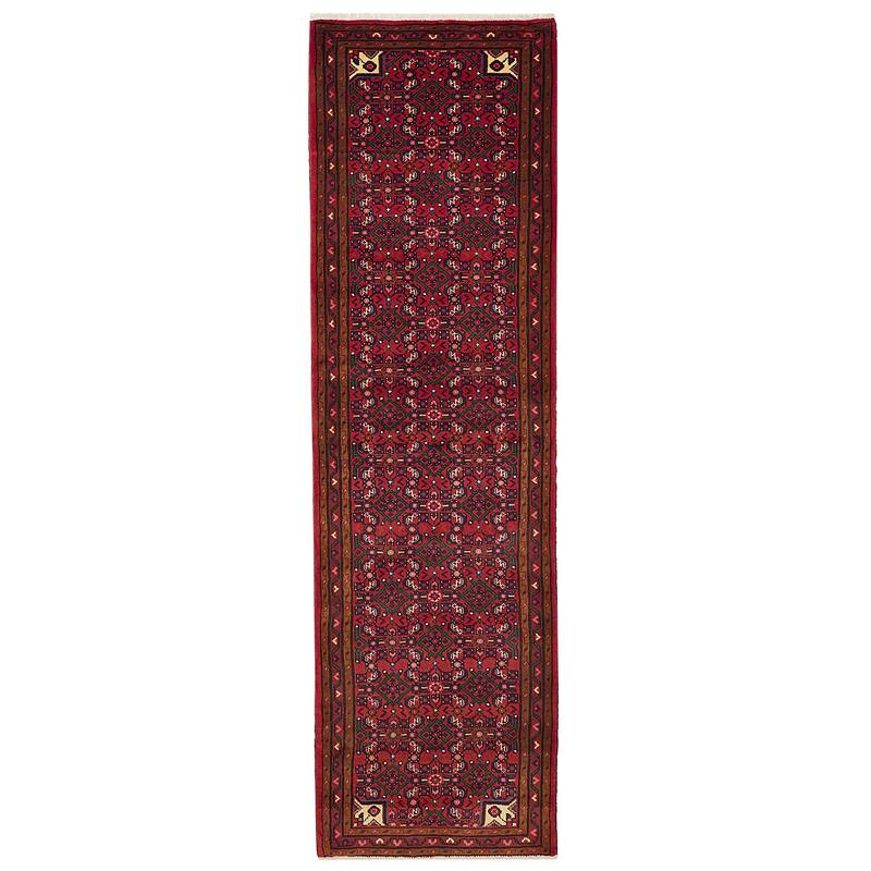 ECARPETGALLERY Hand-knotted Andelz Red Wool Rug - 2'9 x 9'11