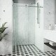 preview thumbnail 44 of 57, VIGO Elan E-class Shower Door with Clear Glass 3L x 56W x 76H - Chrome