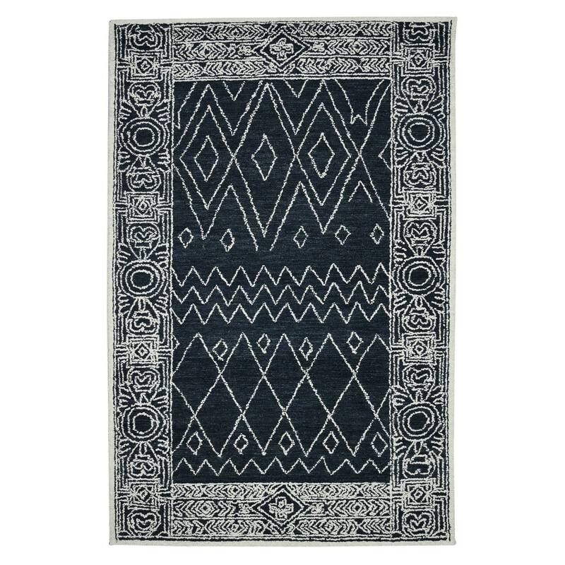 HomeRoots Southwestern Lodge Rectangle Area Rug