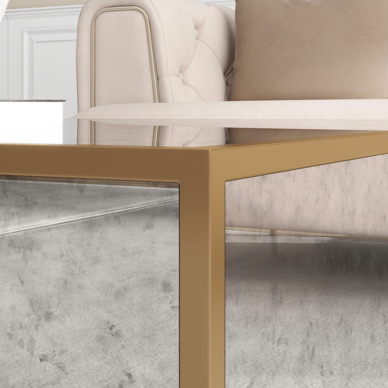 Mirrored Rectangular Coffee Table