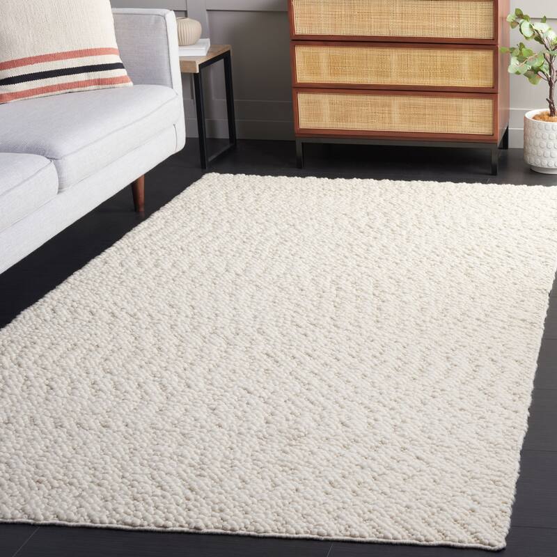 SAFAVIEH Handmade Natura Simonette Textured Wool Rug - 8' x 10' - Ivory