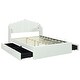 preview thumbnail 25 of 26, Full Upholstered Platform Bed with Four Drawers & USB Ports - Modern Comfort