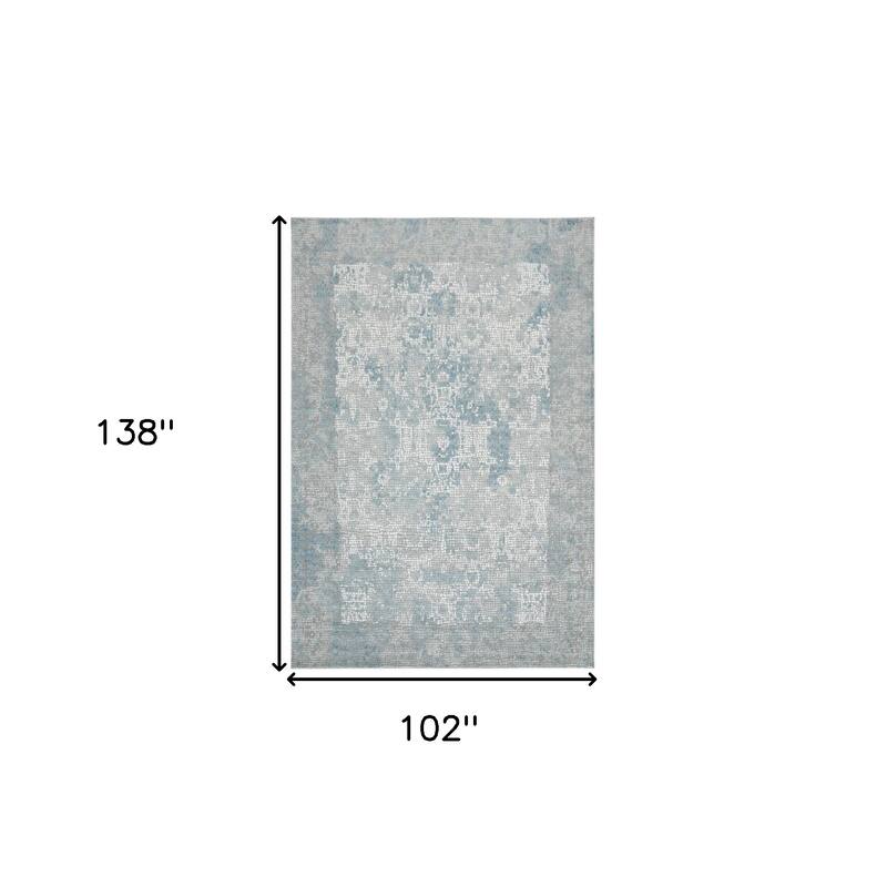 HomeRoots Medallion Contemporary Rectangle Area Rug
