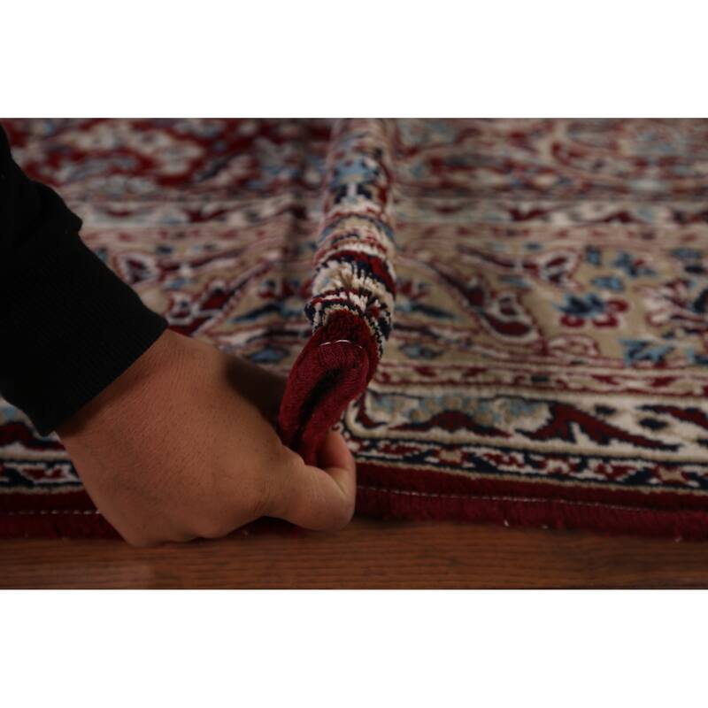 Traditional Floral Mashad Turkish Area Rug Machine Made Carpet - 6'6" x 9'7"