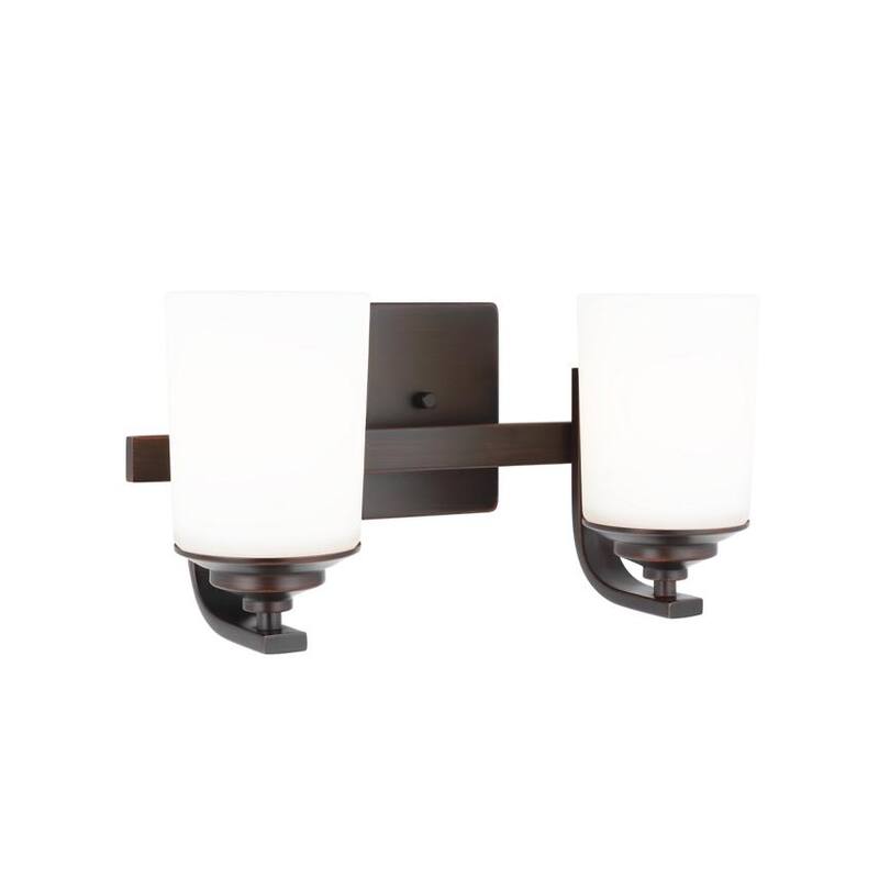 Kemal Two Light Wall / Bath Transitional Wall Bath Fixture in Bronze