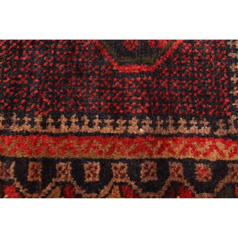 ECARPETGALLERY Hand-knotted Teimani Red Wool Rug - 3'0 x 4'8