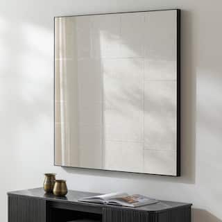 Jayla Antiqued Tile Contemporary Wall Mirror