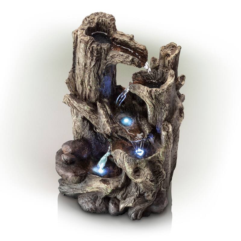 LED Light Tree Trunks Fountain