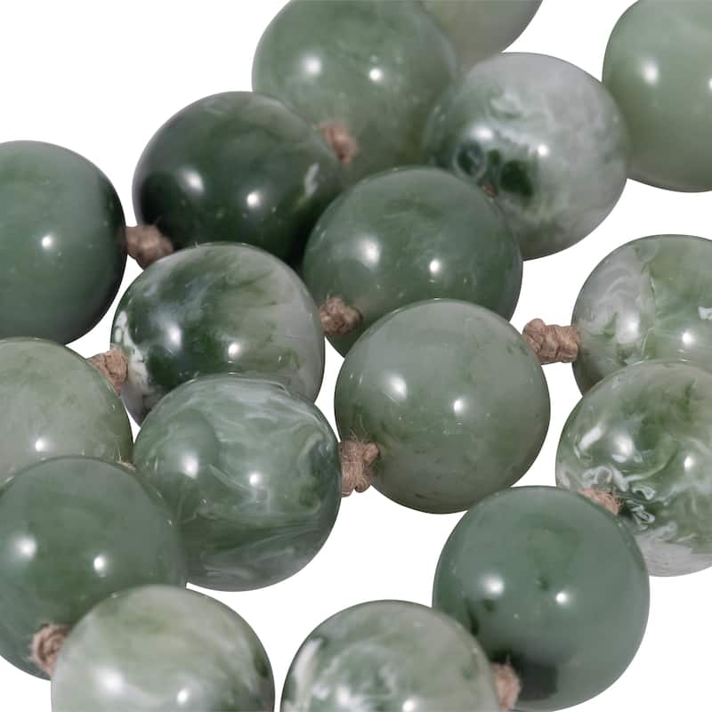 Sagebrook Home Resin Bead Garland - Elevate Your Space with Elegant Decor - 36" x 1" x 1"