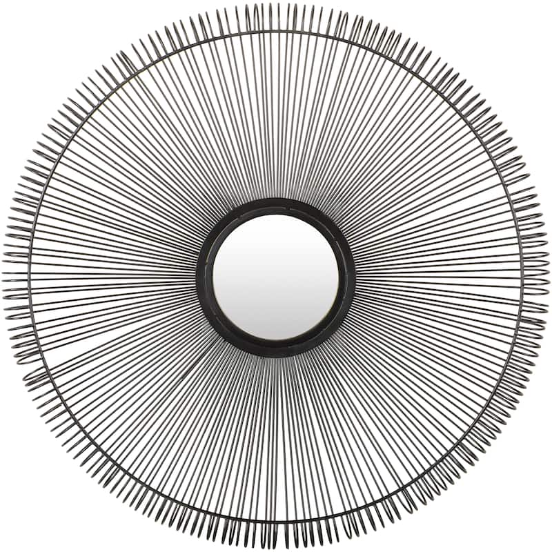 Naime Modern Sunburst Mirror. - 30"H x 30"W x 3.8"D