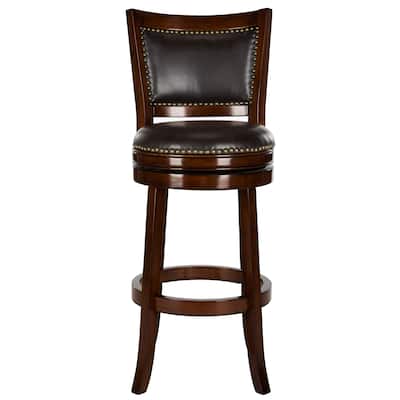 SAFAVIEH 29-inch Lazzaro Espresso/ Brown Bar Stool