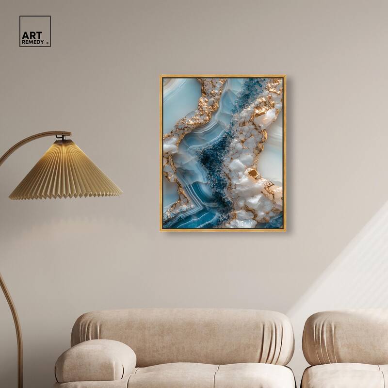 Lapis River Canvas by Art Remedy