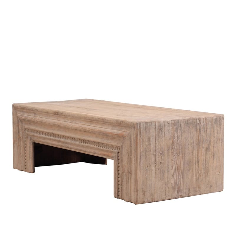55" Long Scilla Coffee Table Small Weathered Natural