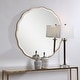 preview thumbnail 6 of 5, Uttermost Aneta Gold Round Mirror