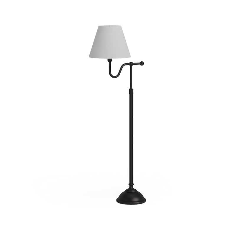 Wellesley Blackened Bronze Floor Lamp with Empire Shade