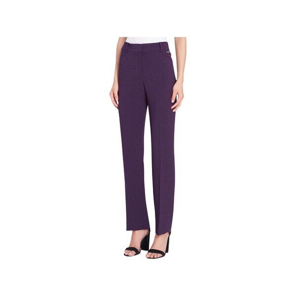 Tahari ASL Womens Dress Pants Office Wear Straight-Leg