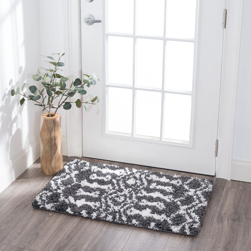 Joy Shag Mediterranean Geometric Indoor Area Rug