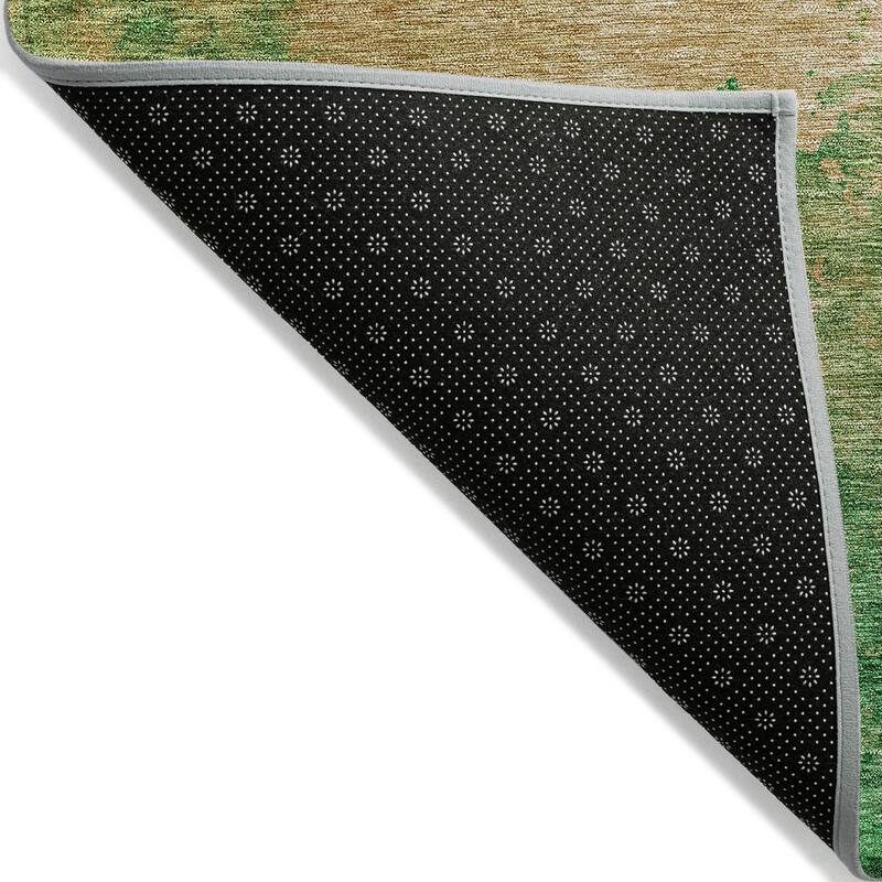 Machine Washable Indoor/ Outdoor Abstract Modern Chantille Rug