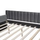 preview thumbnail 24 of 24, Full Size Upholstered Daybed with Trundle, Velvet Sofa Bed Frame with Backrest and Wood Slat Support, No Box Spring Needed