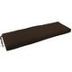 preview thumbnail 2 of 20, Twill Indoor Bench Cushion (48-, 51-, or 54-inches wide) 48" wide - Chocolate