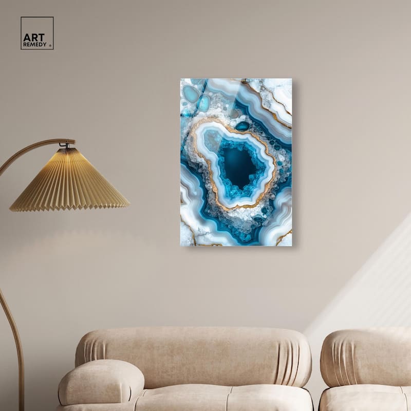 Gilded Geode Eye I Acrylic by Art Remedy, Ready to Hang