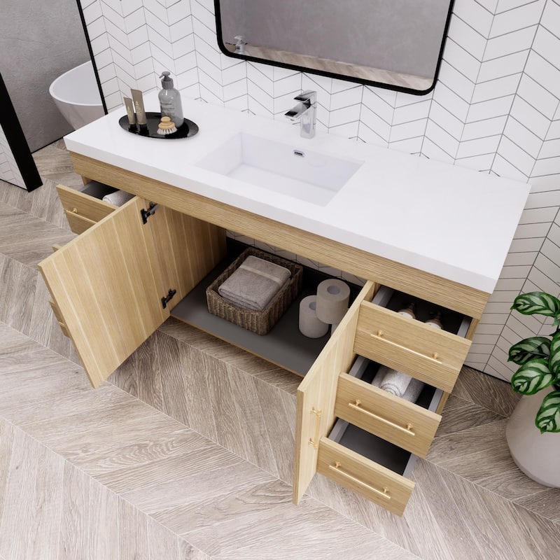 Eliza 60'' Freestanding Vanity with Single Sink