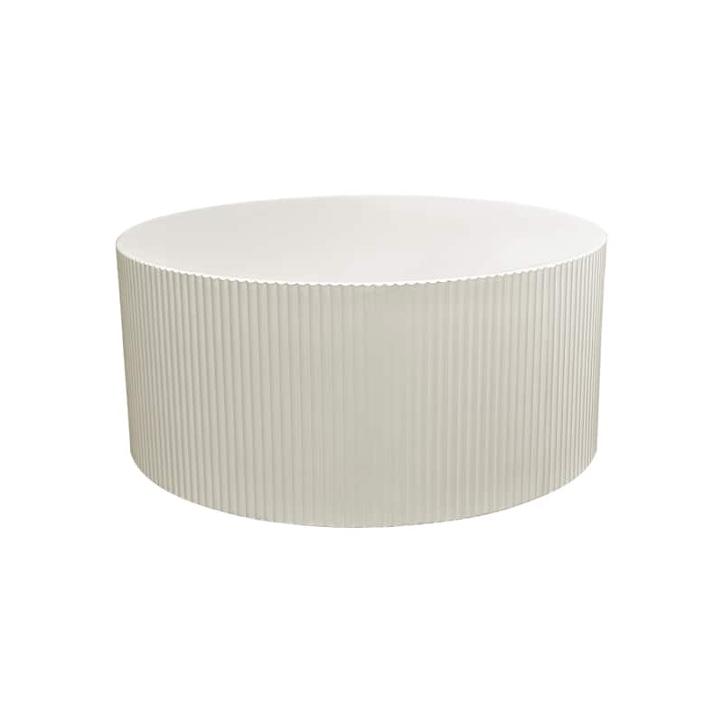 35.83" Stylish and Minimalist Wave Stripe Coffee Table