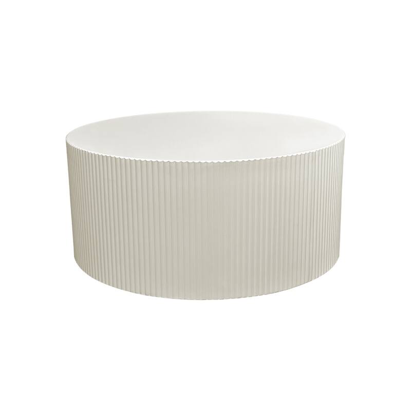 Drum Circle Minimalist Wave Stripe Coffee Table