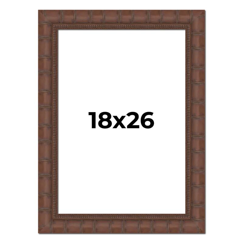 18x26 Frame Pewter Solid Wood Picture Frame Width 1.625 Inches | Interior Frame Depth 0.6875 Inches