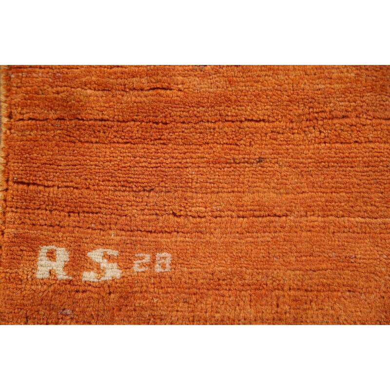 Modern Gabbeh Oriental Area Rug Handmade Living Roomwool Carpet - 4'8" x 6'7"