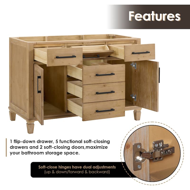 Altair Solana Bath Vanity Base without Top and Sink, no Mirror