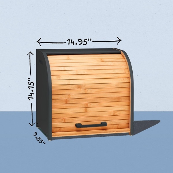 BREAD BIN 2個 2PCS Large Bread Box for Countertop, Stackable Double Layer