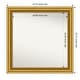 preview thumbnail 140 of 143, Townhouse Gold Framed Non-Beveled Custom Wall Mirror, Bathroom Vanity Mirror Outer Size: 23.75 x 23.75