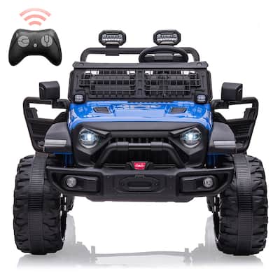 2 Seaters 20" Large Seat 24V Kids Ride On Car with Remote Control