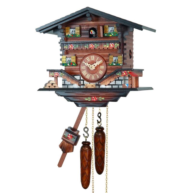 9.25" Engstler Musical Full Size Cuckoo Wall Clock