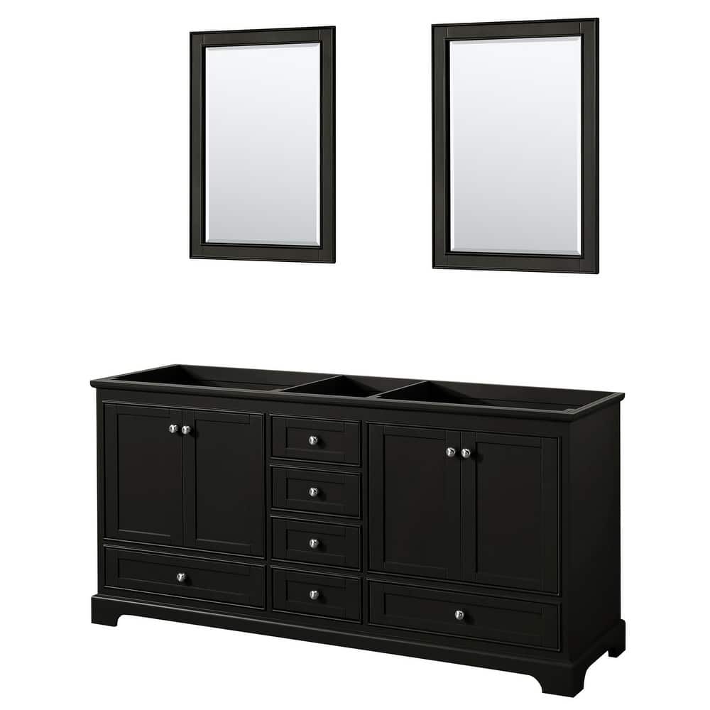 Wyndham Collection Deborah 71" Free Standing Double Wood Vanity