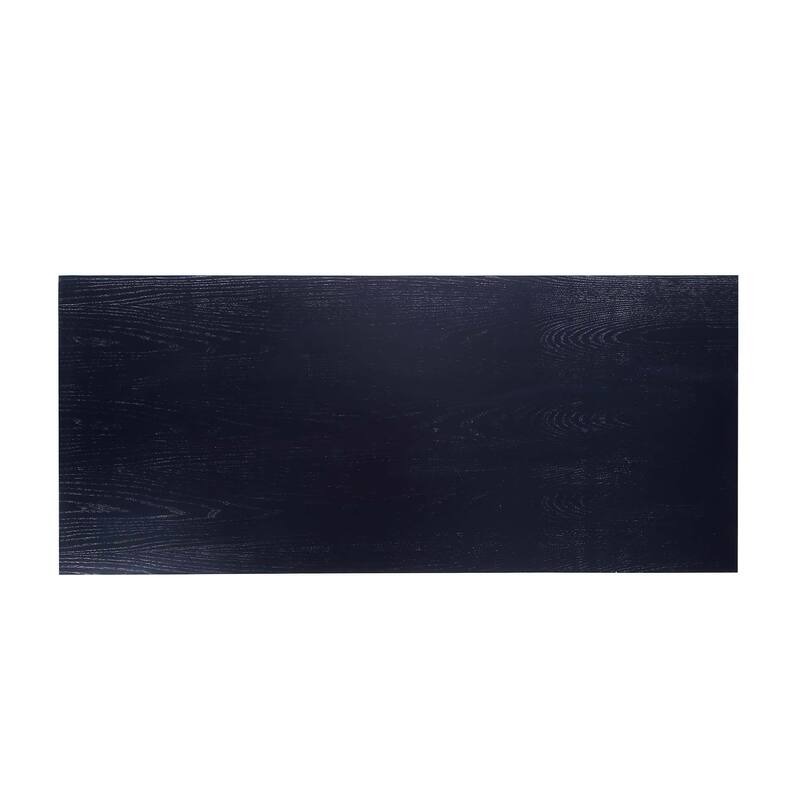 Manhattan Comfort Rockaway Modern 70.86 Solid Wood Dining Set