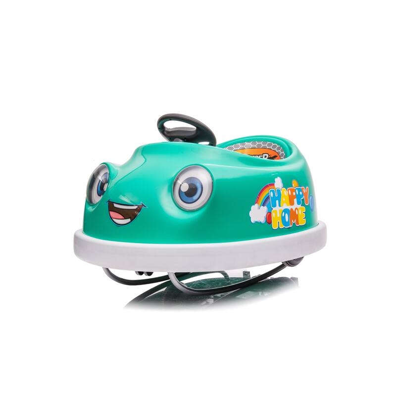 Cartoon Bumper Car with Light Strip, Electric Car for Kids with Bluetooth, Remote Control Electric Vehicle with Play Modes