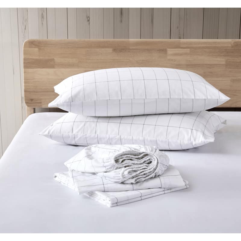 Eddie Bauer Printed Cotton Percale Deep Pocket Sheet Set