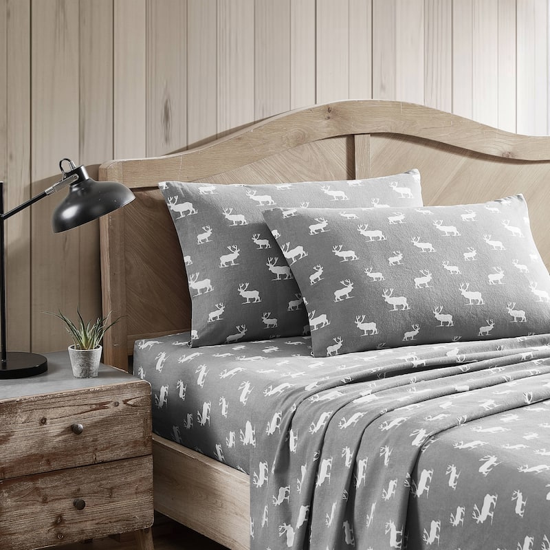 Eddie Bauer Printed Cotton Flannel Sheet Set