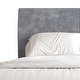 preview thumbnail 3 of 34, CraftPorch Corduroy 4-pieces Mid-Century Modern Grey Bed with Dark Grey Furniture Bedroom Set