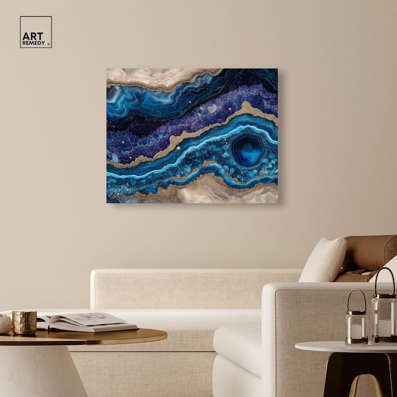 Galactic Geode I Canvas by Art Remedy, Gallery Wrapped