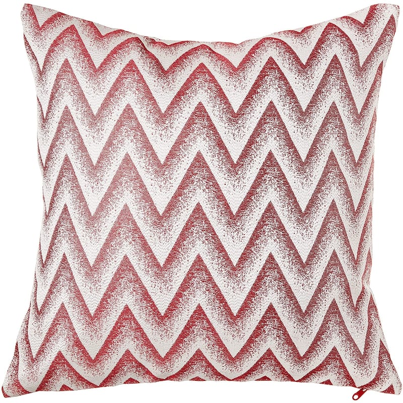 Violet Linen Indiana Chevron Pattern Decorative Throw Pillow - Burgundy