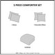 preview thumbnail 3 of 6, 5 PCS Comfortable Bedding Sets