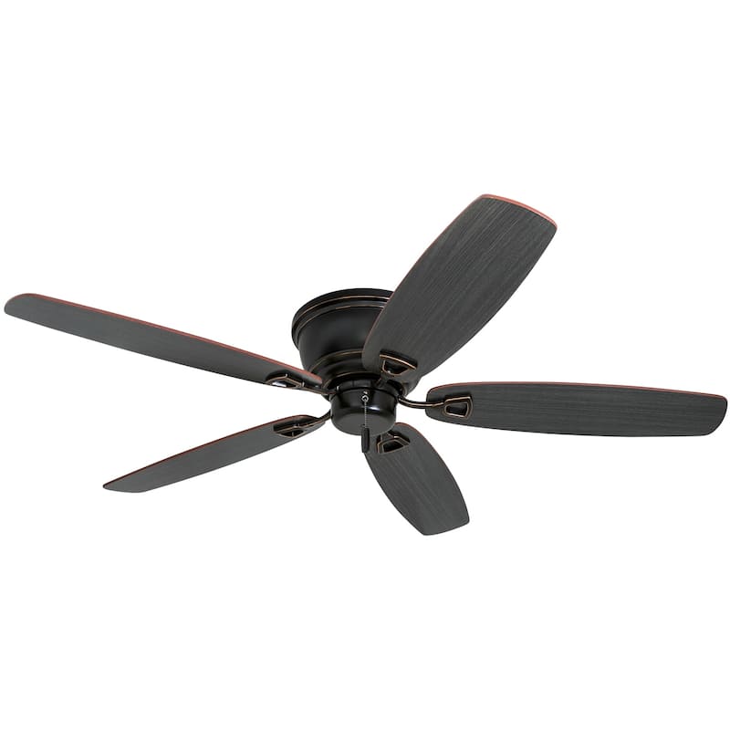 52" Honeywell Glen Alden Oil Rubbed Bronze Indoor Ceiling Fan, No Light, Pull Chain